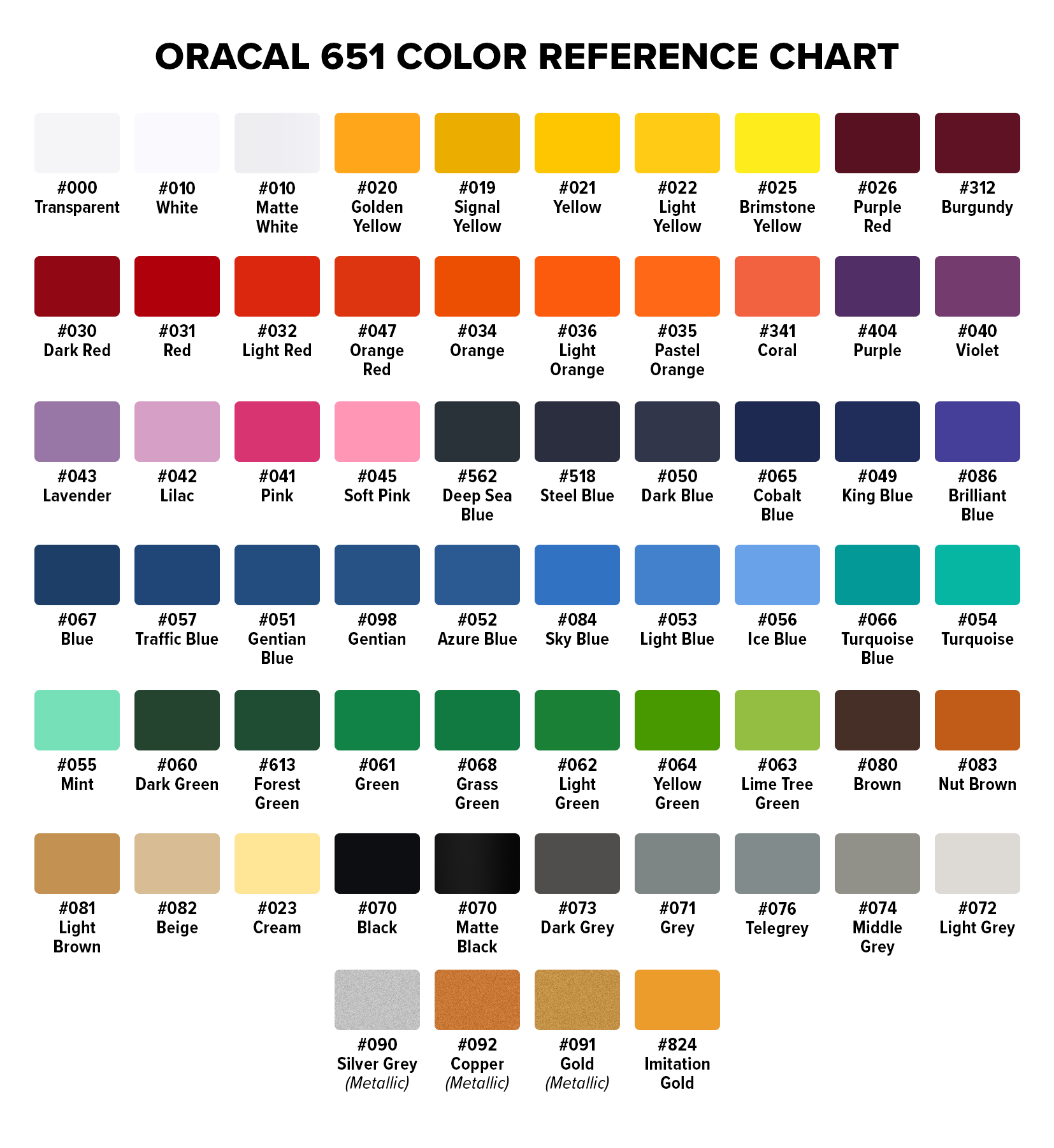 Oracal Vinyl Color Chart Rgb | Hot Sex Picture